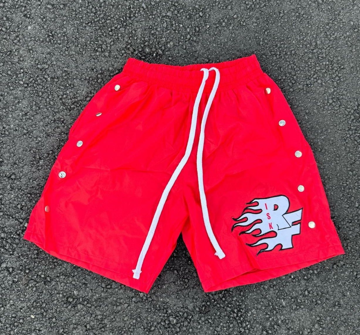 RF NYLON SHORTS “RED”